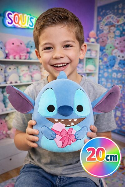 TOYFEST ديزني سكوشي مالوز ستيتش 20 سم لعبة قطيفة أصلية مرخصة لعيد الحب مع قلب...