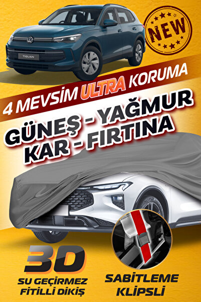 Budge VW Tiguan - KLİPSLİ 4 MEVSİM Araba brandası - oto çadır örtü