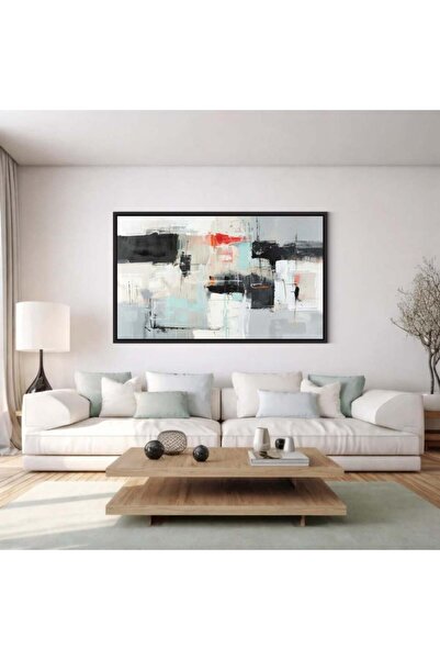 canvas3 Abstract Wall Art - Silver Framed Wall Art