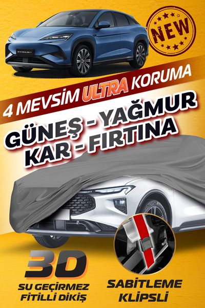 Budge BYD Sealion 7 - KLİPSLİ 4 MEVSİM Araba brandası - oto çadır örtü