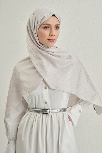 Armine Floş Pamuk Monogram Zincir Model Şal 1