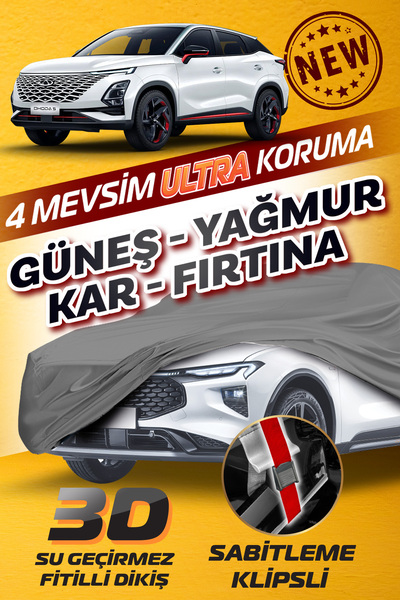Budge OMODA 5 - KLİPSLİ 4 MEVSİM Araba brandası - oto çadır örtü