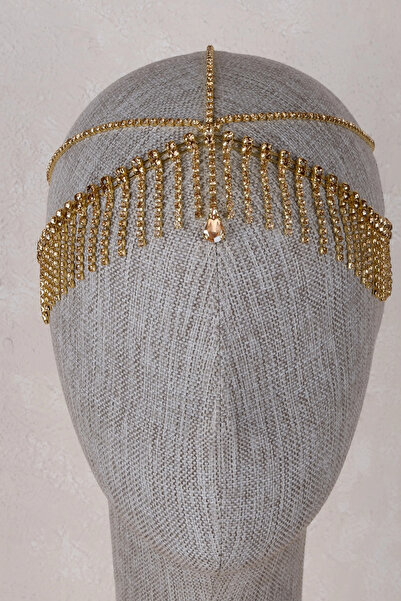 Limelia Νυφικό αξεσουάρ μαλλιών με κρυστάλλινες πέτρες και κρεμαστά στοιχεία ...