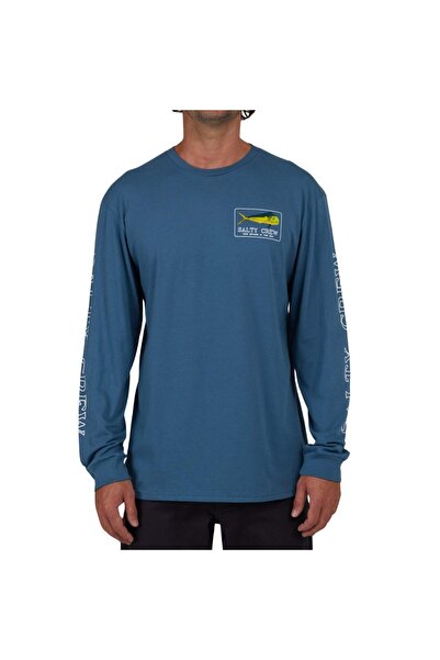 Salty Crew ΧΡΥΣΟ ΜΑΧΙ ΠΡΕΜΙΟΥΜ ΜΑΚΡΥΜΑΝΙΚΟ ΜΠΛΟΥΖΑΚΙ ΓΚΡΙ ΑΝΘΡΑΚΙ Λ