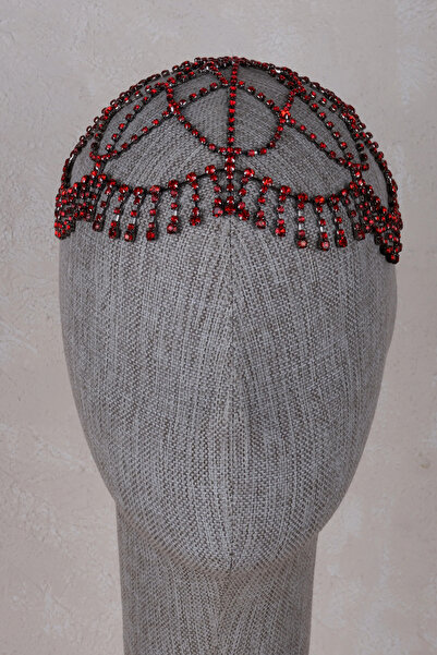 Hayalperest boncuk Κομψό αξεσουάρ μαλλιών με κρυστάλλινες πέτρες, μοντέλο νυφ...