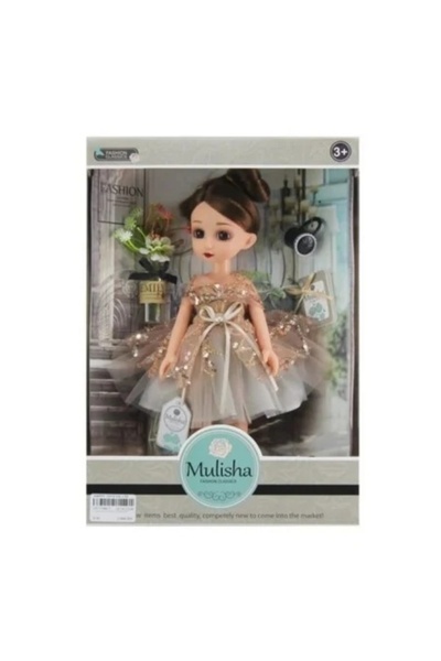 velve Κούκλα μόδας Μουλίσα, κομψό λαμπερό φόρεμα, 33 εκ., περιλαμβάνονται αξε...