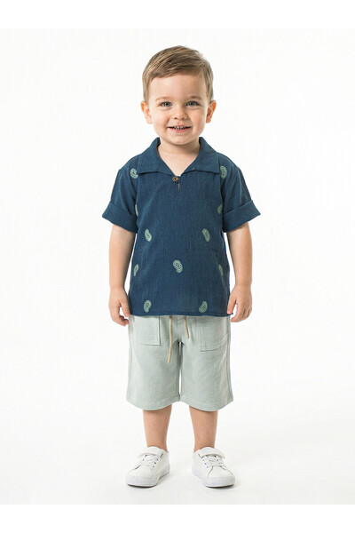 XO Kids Boy's Summer 2-Piece Top and Bottom Set (T-Shirt + Shorts) 6-36 Month...