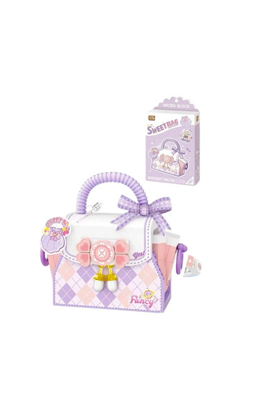 Wagon Life Loz Micro Block Sweet Bag Mor Çanta Lego Seti 350 Parça Oyuncak