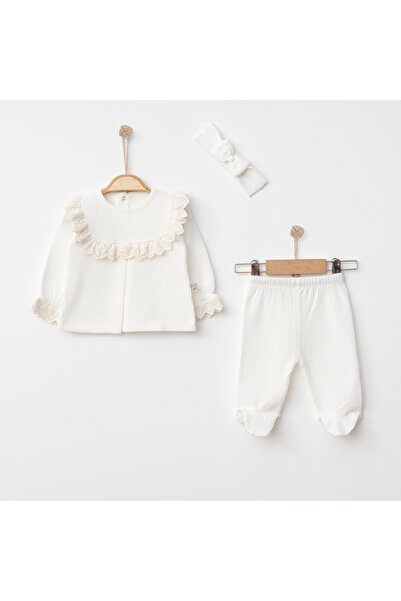 O Baby Scalloped 3-Piece Baby Set