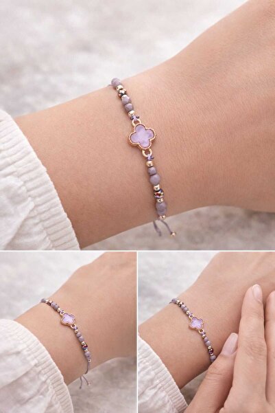 Banum Luxury Purple Stylish and Elegant Clover Bracelet