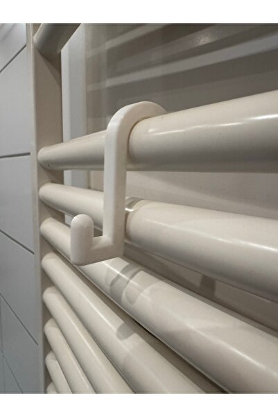 TRİMENT3D Pratik Banyo Kalorifer Askısı – Kancalı Model (2’li),