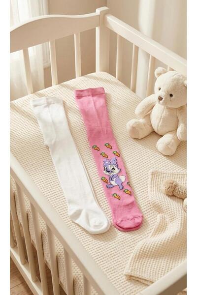 2pcs Baby Girl & Kids Cotton Solid Color Pantyhose Newborn Newborn Hospital Pack