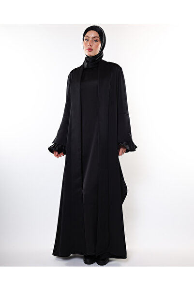 HARİKA WEAR Velinur - Özel Siyah Abaya