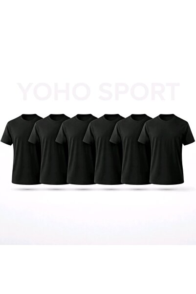YOHO SPORT Unisex osnovna majica sa okruglim izrezom, 100% pamuk, mekana teks...