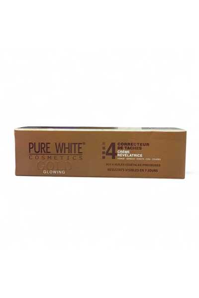 Pure White Cosmetics Gold Glowing 4 Cream Corrects Dark Spots and Brightens S...