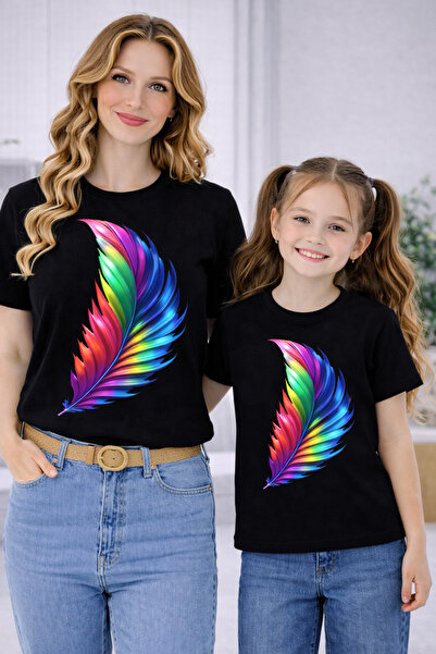 VODEXA Majka Unisex Dječja Kombinacija Oversize T-Shirt Majica za Dvoje ŽIVEĆ...