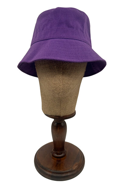 Sofist İstanbul Μωβ βαμβακερό καπέλο bucket, βαμβακερό καλοκαιρινό μονόχρωμο ...