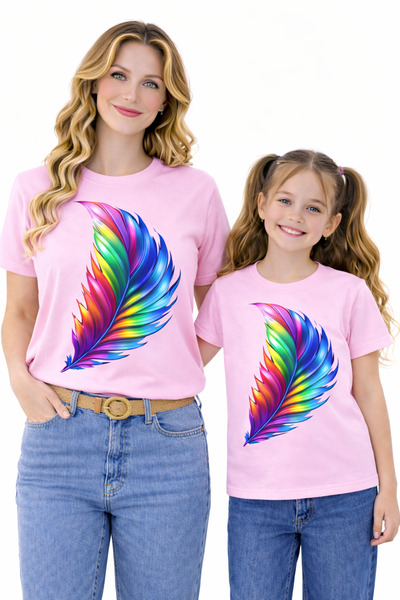 VODEXA Majka Unisex Dječja Kombinacija Oversize T-Shirt Majica za Dvoje ŽIVEĆ...