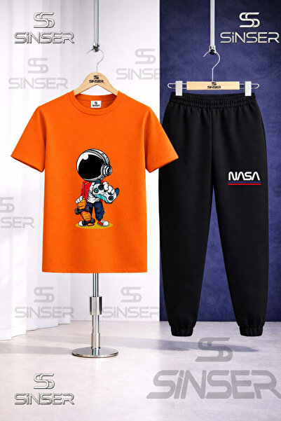 SS SİNSER Παιδικό σετ φόρμας με στάμπα  "ΑΣΤΡΟΝΑΥΤΗΣ ΜΕ ΚΟΝΣΟΛΑ ΠΑΙΧΝΙΔΙΩΝ ΣΤ...