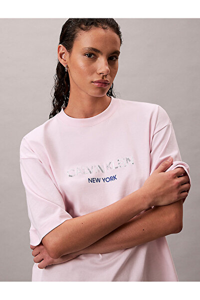 Calvin Klein Women's Relaxed Sequin T-Shirt