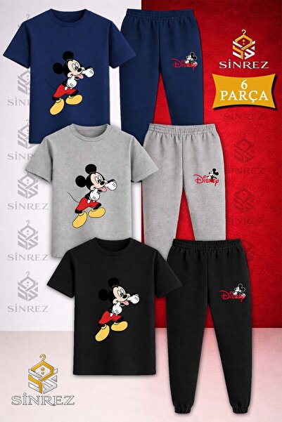 SİNREZ Set de trening pentru copii MICKY TONGUE OUT din 3 piese