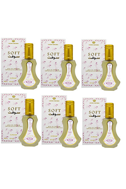 Al Rehab perfumes Soft Eau De Parfum Natural Perfume Spray 35 ml (Pack of 6)