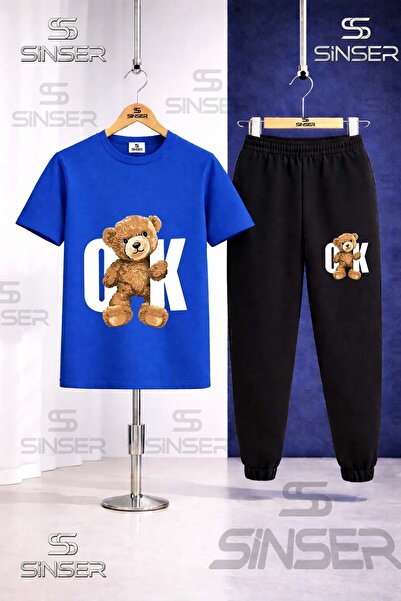 SS SİNSER Παιδικό σετ φόρμας με στάμπα AYICIK OK BYZ