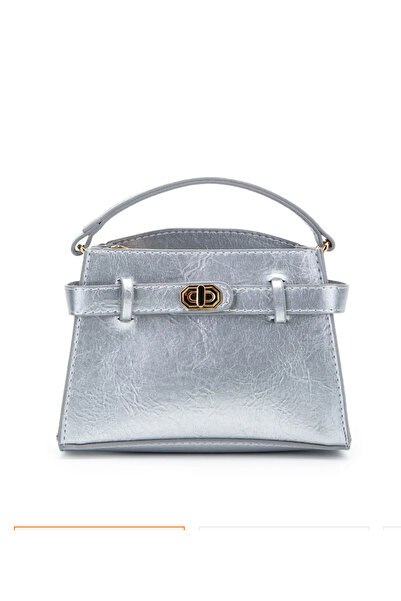 Liezonbag Lie Silver Lock Accessory Belt Detailed Hand Bag