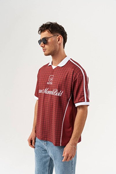 go gang own Μπλουζάκι Τζέρσεϊ με Γιακά Πόλο, Έντονο Σχέδιο, Υπερμεγέθες "