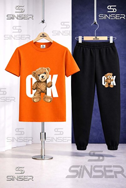 SS SİNSER Παιδικό σετ φόρμας με στάμπα AYICIK OK BYZ