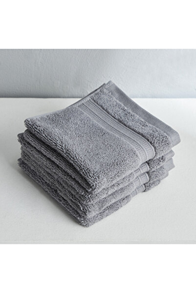 Home Box Air Rich 4-Piece Fade Resistant Face Towel Set - 30x30 cm