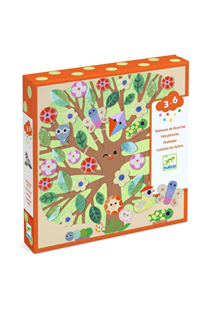 djeco Creative Game Felt Sticker Collage,