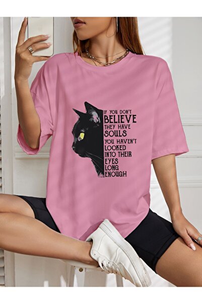 AZIZI TEKSTIL Υπερμεγέθη μπλουζάκι με στάμπα  "ΑΝ ΔΕΝ ΕΠΙΝΟΕΙΣ ΕΙΝΑΙ ΜΕ ΨΥΧΕΣ "