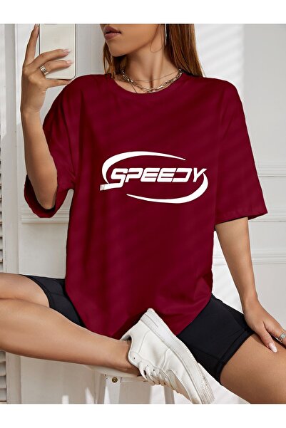 AZIZI TEKSTIL Μπλουζάκι με στάμπα μεγάλου μεγέθους