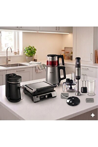Philips 5000 Serisi Elektronik Çeyiz Seti, Tost Makinesi, Blender Seti, Cam Ç...