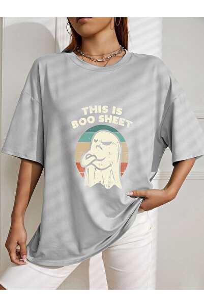 AZIZI TEKSTIL μπλουζάκι με στάμπα μεγάλου μεγέθους