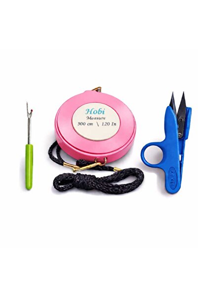 Sewing Set 3 Pieces Mixed Color 3 Meters Tape Thread Remover Thread Shears