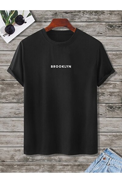 AZIZI TEKSTIL Μπλουζάκι Belıbone Μαύρο Oversize με στάμπα και λαιμόκοψη ποδηλ...