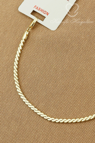 Keyifli Hayaller CM JEWELRY Vip Bileklik - Dalga Sade Model Zincir Gold Bilek...