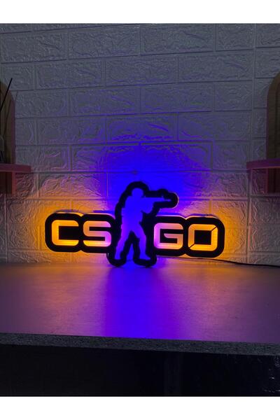 özgün lazer 3d dekor baskı csgo oyuncu odası dekor ışıklı