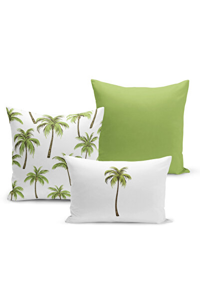 Bertille Home Σετ 3 καλύμματα μαξιλαριών με ψηφιακή εκτύπωση διπλής όψης της ...