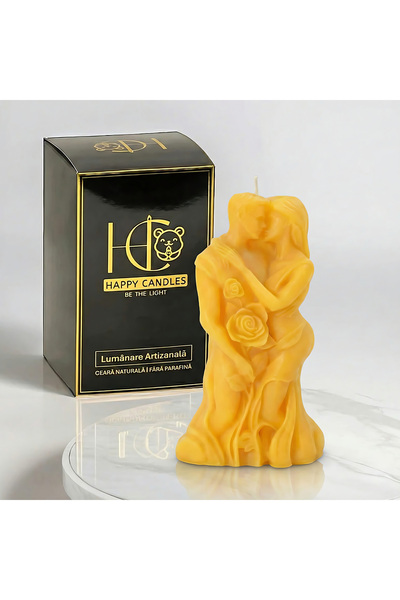 Happy Candles Lumanare din ceara de albine, Indragostitii, Valentine's Day