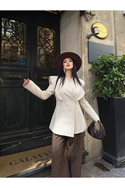 Ekim Store Σακάκι μπλέιζερ με επένδυση και λεπτομέρεια στους ώμους