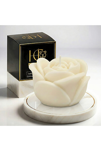 Happy Candles Lumanare din ceara de albine, Trandafir L
