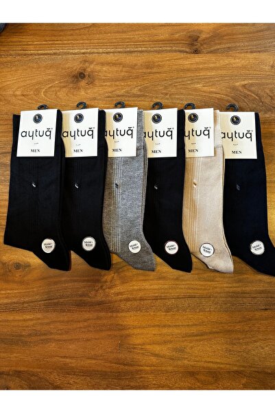 Aytuğ Ανδρικές κάλτσες Modal χωρίς ραφές, άνετες σαν μηδέν, σε πακέτο 6 τεμαχίων
