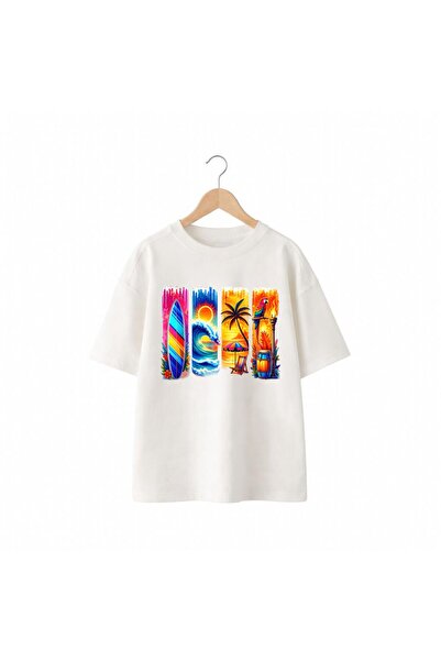 playwear Μπλουζάκι με στάμπα με τέσσερις φιγούρες παπαγάλων, 100% βαμβάκι, υπ...