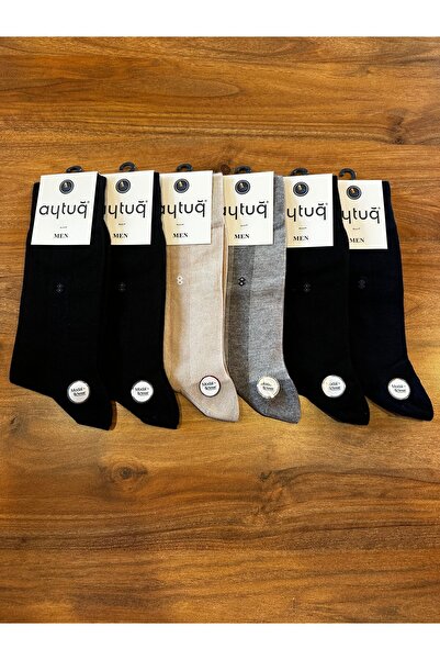 Aytuğ Ανδρικές κάλτσες Premium Modal χωρίς ραφές, άνετες, σε πακέτο 6 τεμαχίων