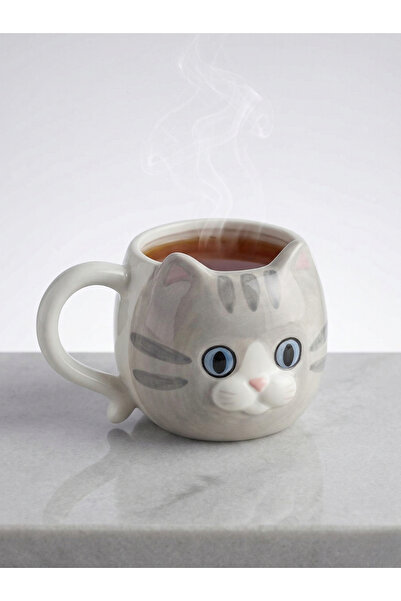 Elista 3D Ceramic Mug with Cat Figure 450 ml