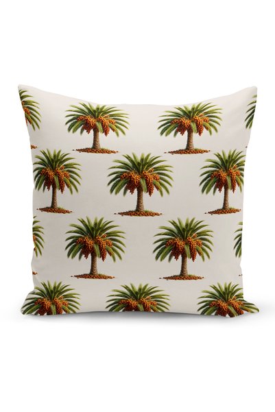 Bertille Home Palmiye Series Double-Sided Digital Printed 3-Piece Throw Pillow Cover Set (Palm Tree)