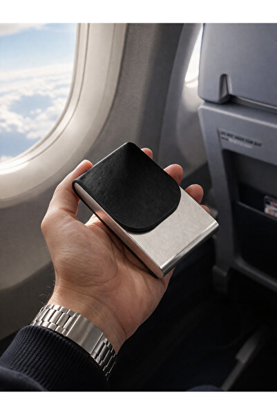 Boldy Modern Card Wallet - Vertical Card Holder with Velvet Interior - Magnet...